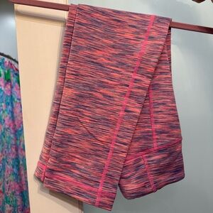 Flamingo Pink Space Dye leggings. Never worn. BNWOT.